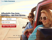 Tablet Screenshot of gap-auto-insurance.com